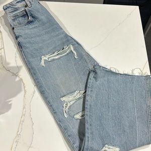 Zara high rise wide leg jeans